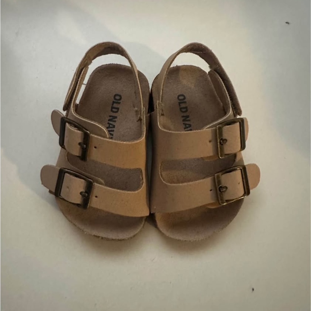 Old Navy Beige Kids Sandals with Buckles